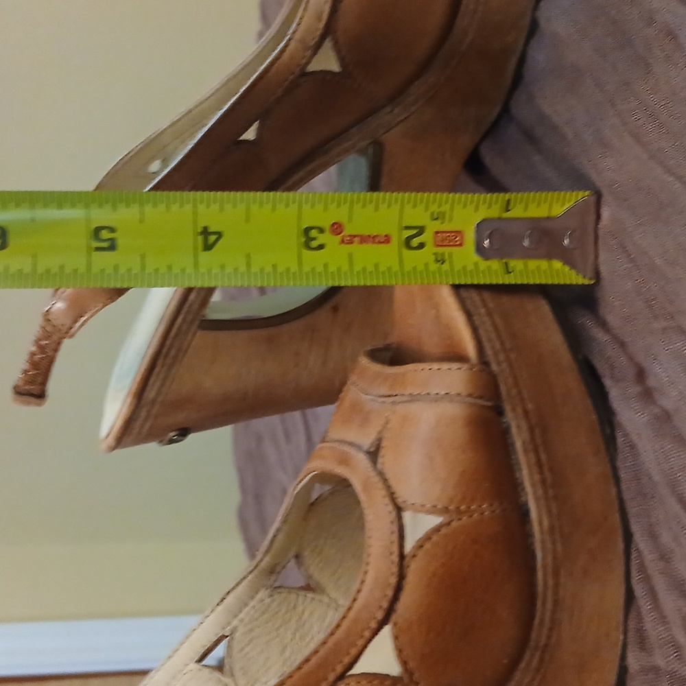 Michael Kors Vintage Wood Platform Wedges 7.5 Great Condition! - Picture 9 of 9